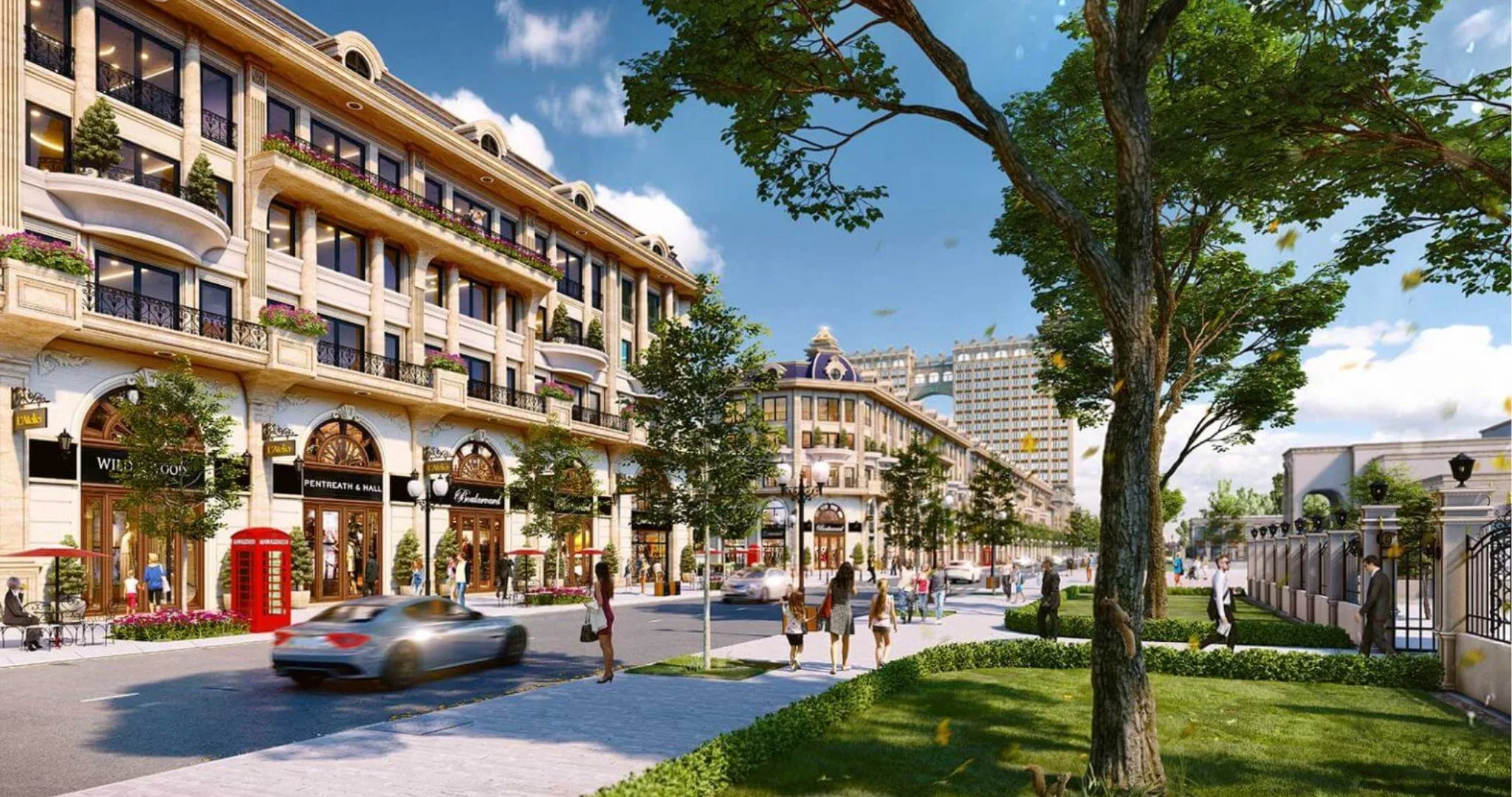 Cho thuê shophouse mặt tiền rộng